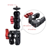 Andoer Multi-function Ball Head Clamp Ball Mount Clamp Arm Super Clamp with 1/4-20 Thread for GPS Phone LCD/DV Monitor LED Video - Image 4