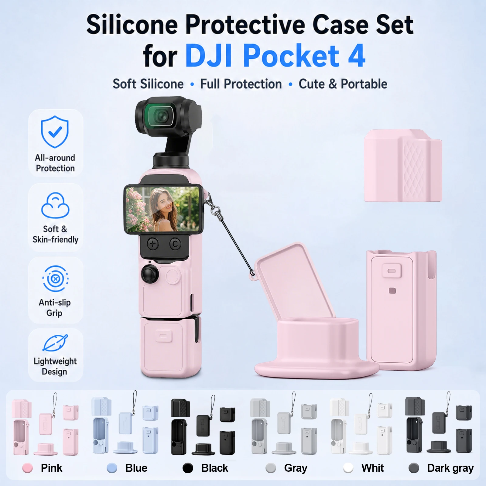 Enhanced Anti-slip Protective Silicone Case