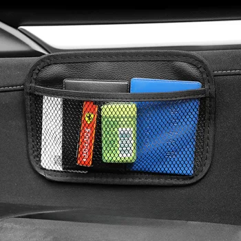 Organizzatore per seggiolino auto Borsa da appendere per riporre il lato del sedile automatico Portabevande multitasche Tasca in rete Porta telefono per organizzatore per styling auto