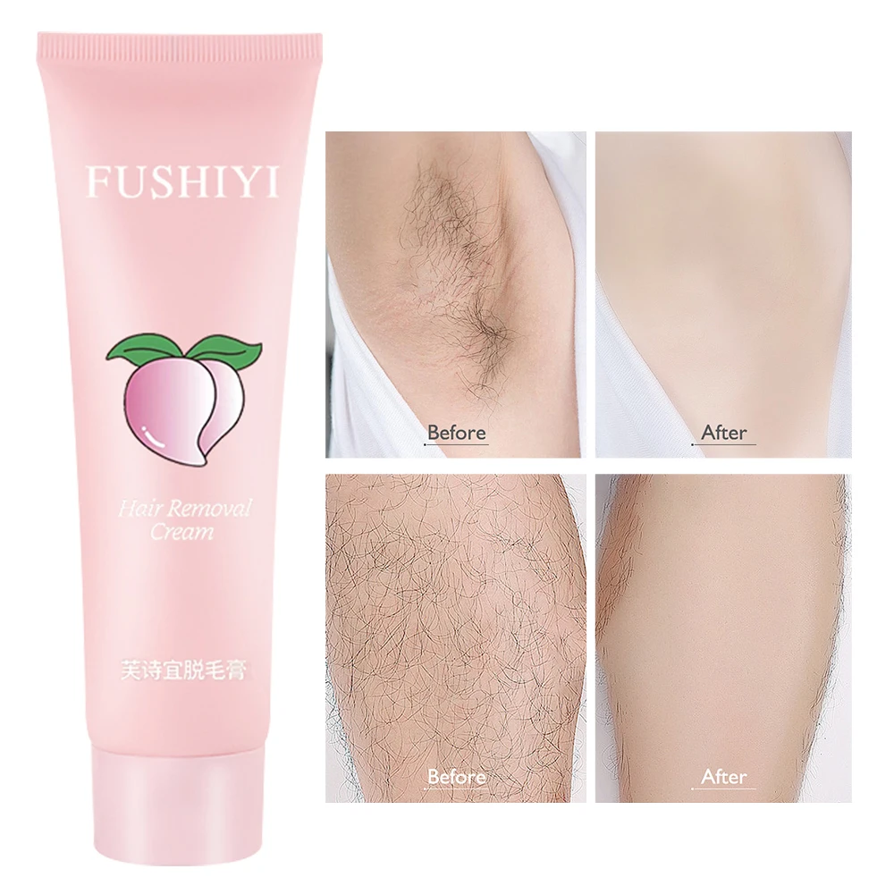 

Painless Hair Removal Cream Lip Hair Arm Leg Back Underarms Bikini Line Full Body Repair Gentle Non-Irritating Skin Care 100g