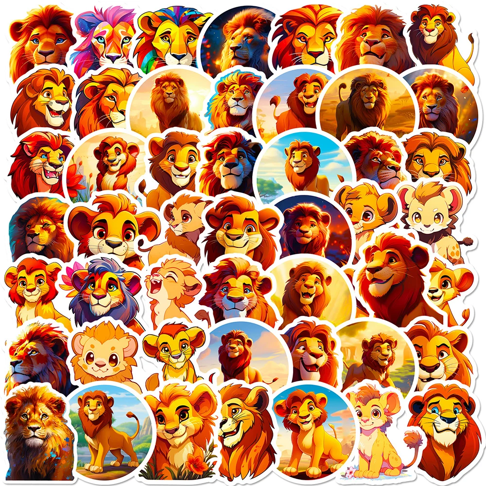 

10/30/50pcs Disney Cartoon The Lion King Stickers Movie Anime Decals DIY Laptop Suitcase Phone Decoration Sticker for Kids Toys