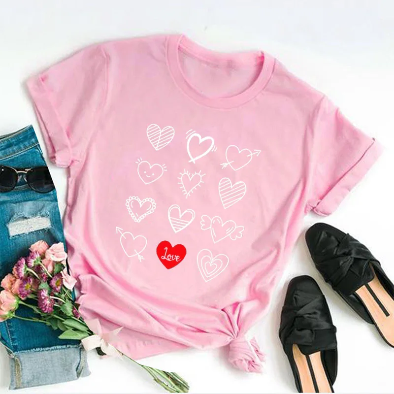 Limited Edition Cute Heart shirts for women. Funny Girls Valentine 100
