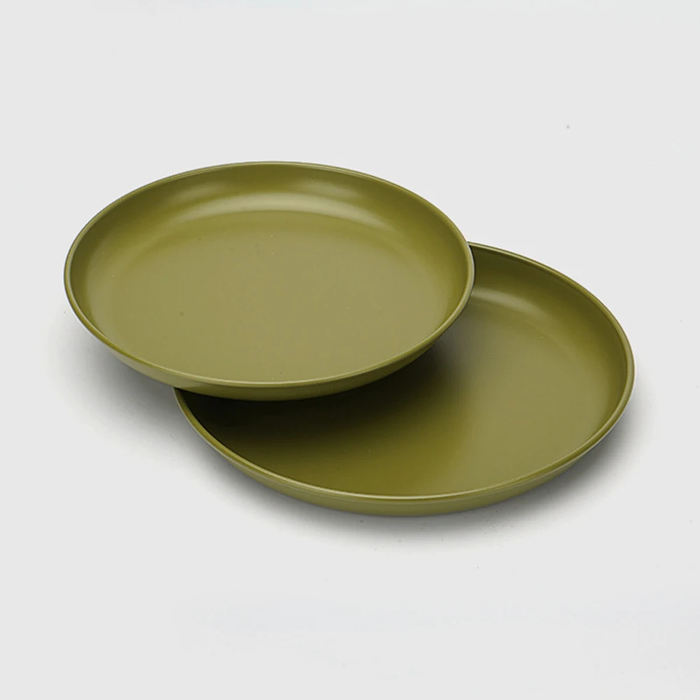 Description Picture 5 of itemCamping Food Pan Green Black Tableware Cookware Cooking Plate For Outdoor Picnic Dish Camping Cooking Supplies