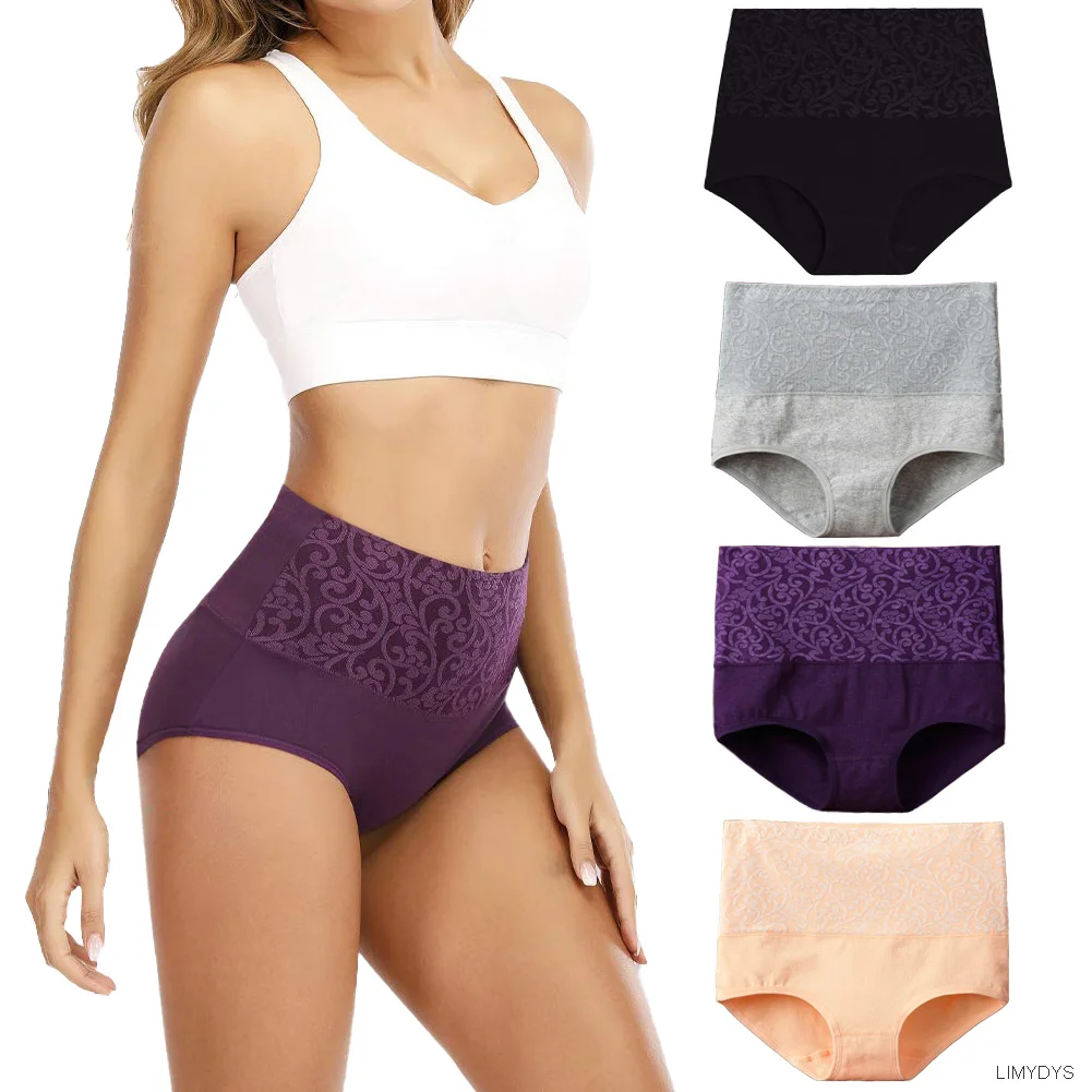 Girls Underwear Underwear for Women Cotton High Waist Panties Tummy Control Briefs Ladies Panty Full Coverage