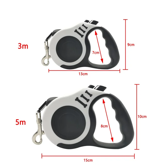 3m 5m Dog Leash Lead For Small Medium Dogs Cats Automatic Retractable Strong Nylon Puppy Traction Rope Chihuahua Pet Supplies 6