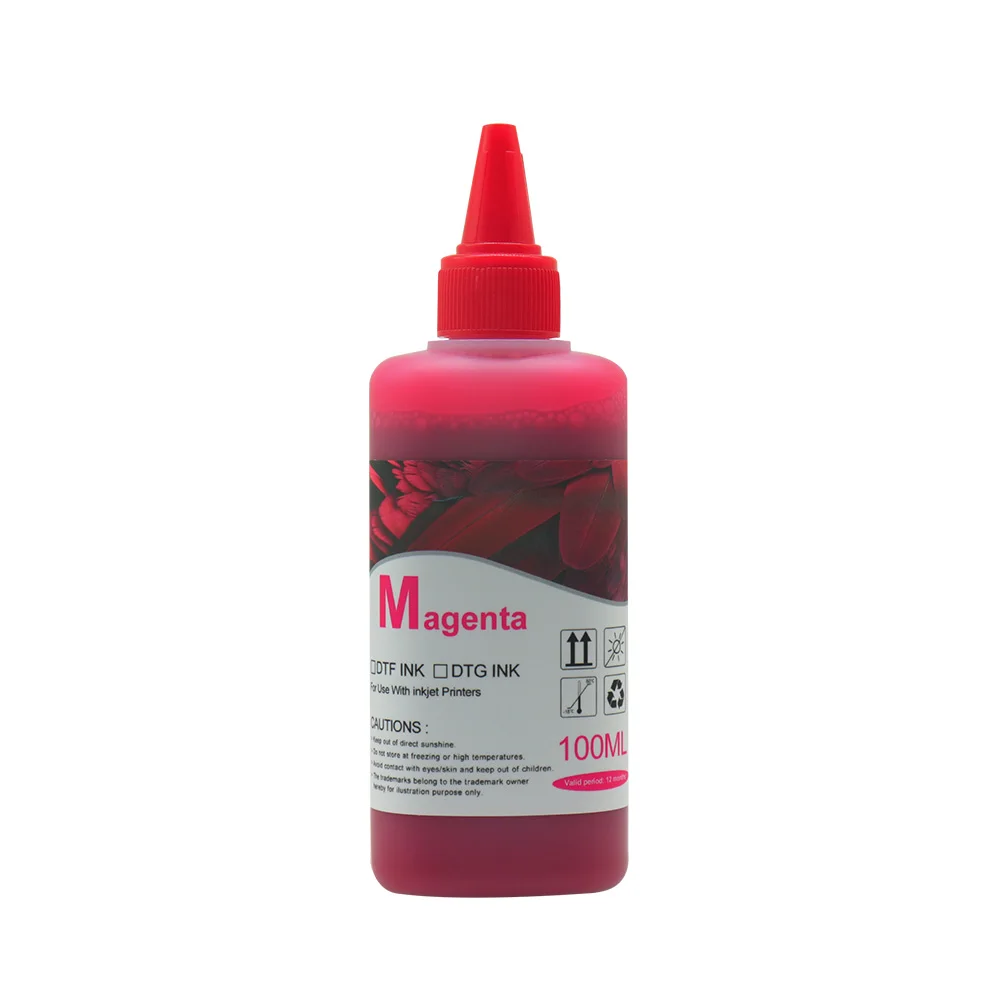 600ML DTF ink kit For Direct Transfer Film For All DTF Printer Textile ink for PET Film hot melt powder transfer film