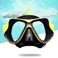 Adult Children Large Frame Scuba Snorkeling Goggles Anti-Fog Swimming Glasses Diving Mask with Half Face Nose Clip