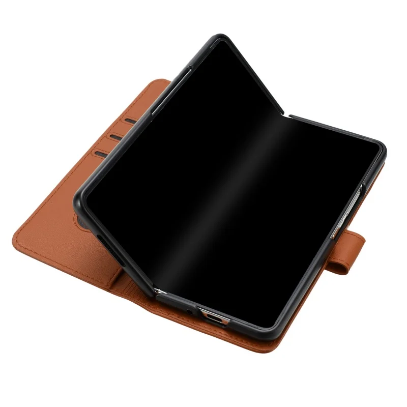 Luxury Magnetic Leather Wallet Card Phone Case for Samsung Galaxy Z Fold 6 5 4 3 Fold6 Fold5 Flip Purse Holder Cover Back Bag | Gaffar India
