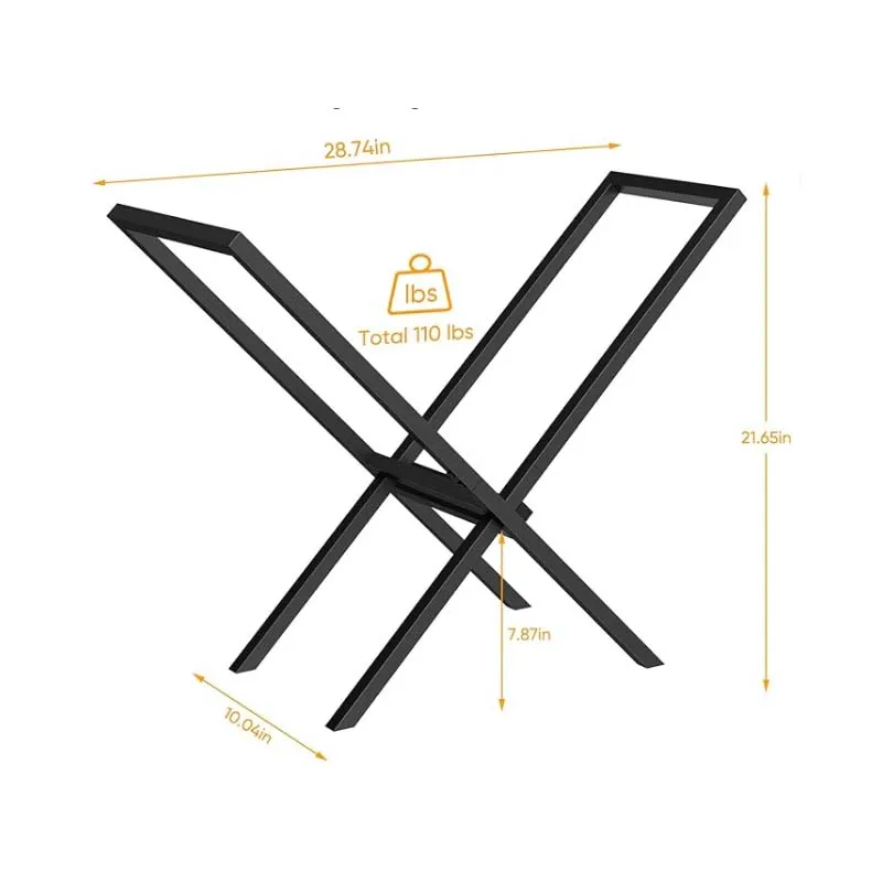 Firewood Rack Indoor for Fireplace Wood Storage,X-Shaped Firewood Log Holder OutdoorHeavy Duty Log Stacker Stand Storage Carrier 4