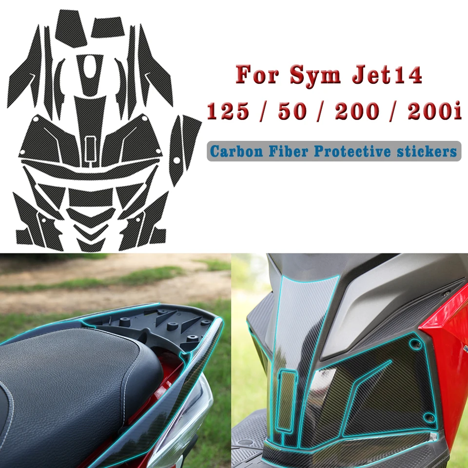 Motorcycle Tank Pad Stickers Voor SYM 150 Voor SYM CRUiSYM Krasbestendig Protector Cover Sticker Decals (Color : 3