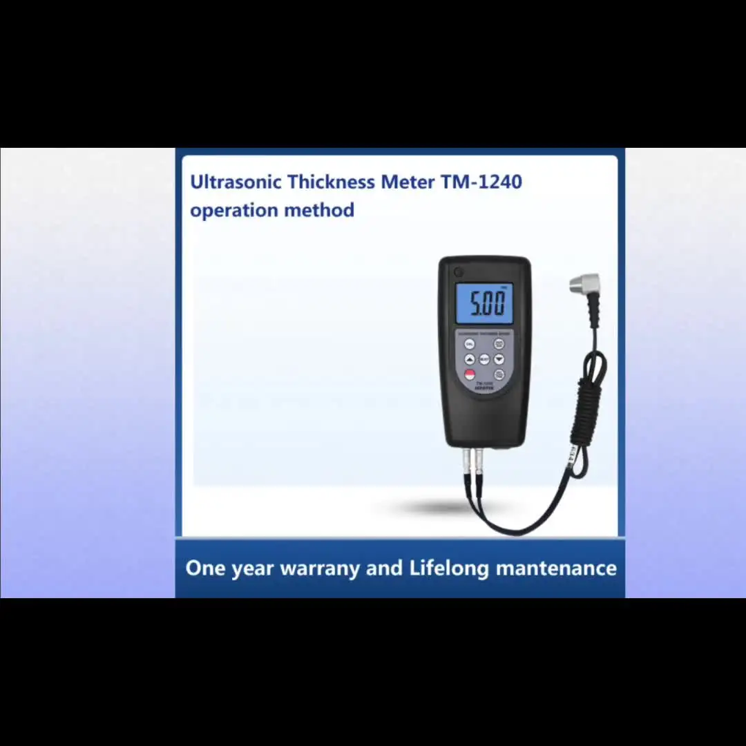 TM-1240 Ultrasonic Thickness Meter 0.1mm High Precision Metal Plastic Steel Plate Tube Boiler