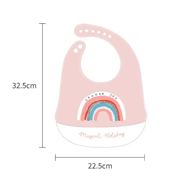 Waterproof Baby Bibs Baby Stuff Cute Cartoon Animal Printed Kids Bib Girl Boy Adjustable Soft Silicone Bib Baby Feeding Stuff 3