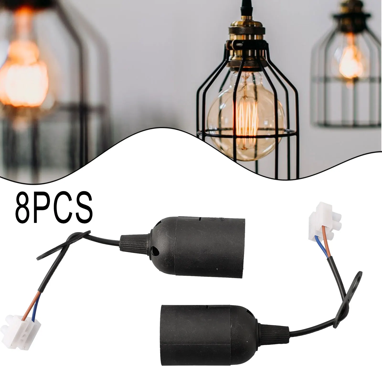 8/10pcs E27 lamp holder Construction Socket Lamp Holder Construction Site Socket Renovation Lighting Accessories lamp holder
