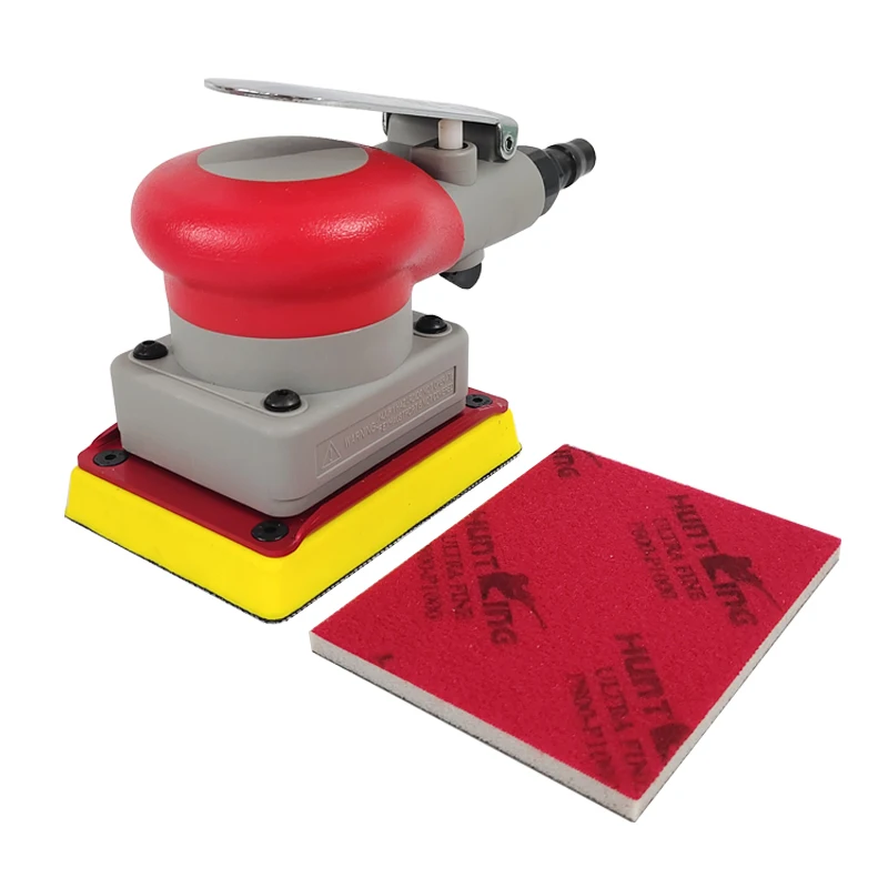 RedSandpaperCarSandPutty75x100SquareDrySpongeSandpaper