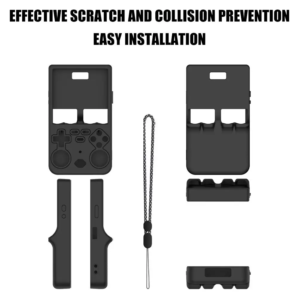 Ultra Silicone Protective Case for Handheld Gaming Console - Dustproof Storage Box, Simple Solid Color Shell