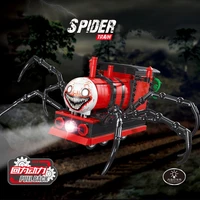 Spider Train Cartoon Monster Steam Trains Moc Game Building Blocks Choo-Choo Charles HorrorsBricks Toys for Children 1