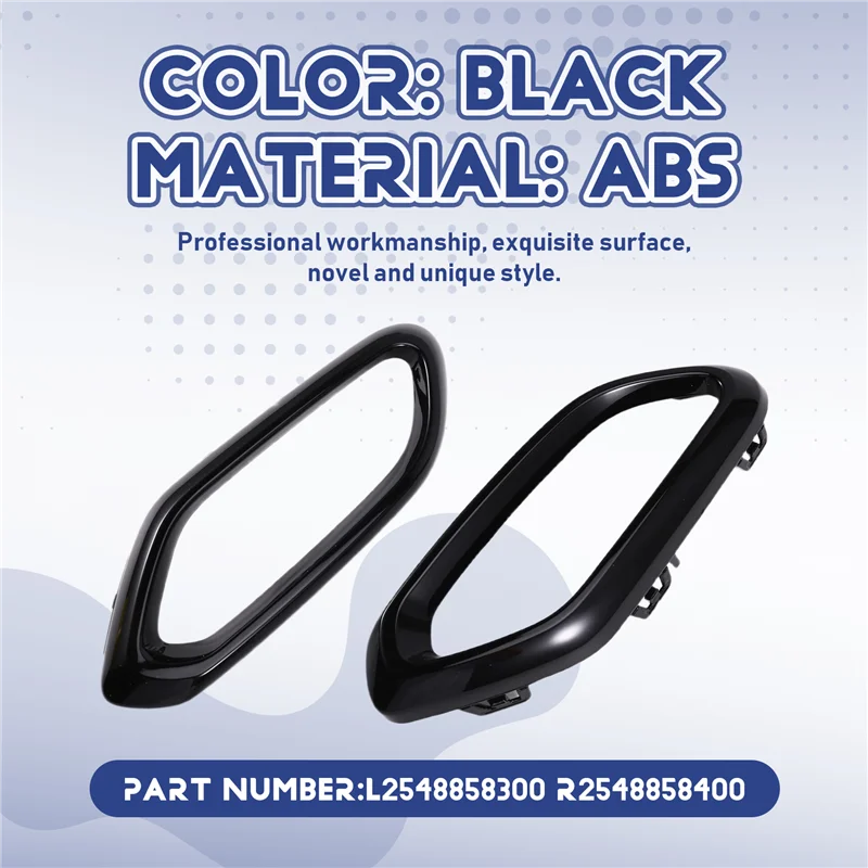 For Mercedes Benz GLC-2025 2548858300 2548858400 Car Rear Exhaust Muffler Tip Tail Pipe Black
