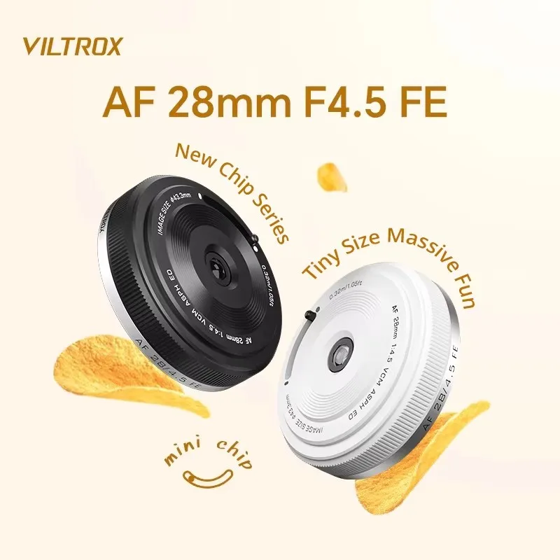 VILTROX AF 28mm F4.5 오토포커스 풀프레임 렌즈 레트로 초슬림 E 마운트 A7C A6400 A6700 ZV-E10 A7M5용