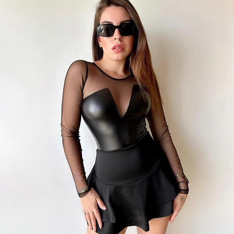 

Накидка на бикини, одежда, женское пляжное платье, женский летний наряд, новый однотонный тонкий сексуальный сетчатый комбинезон в стиле пэчворк, комбинезон для купания из спандекса