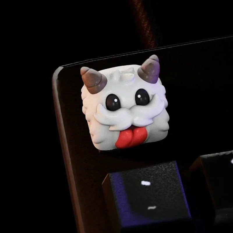 Meg nem látott Gyanta keycap Zsargon Műkődés Pólóing DIY Kreatív Szokás keycap Számítógépes szülinapi Adomány kawaii Kulcskarika Adomány Műkődés e-sports keycap