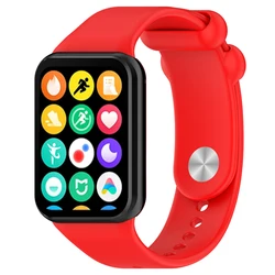 Silicone Smartwatch Wristband Bracelet - Versatile and Durable Watch Accessories for Redmi Watch 6 (Red)
