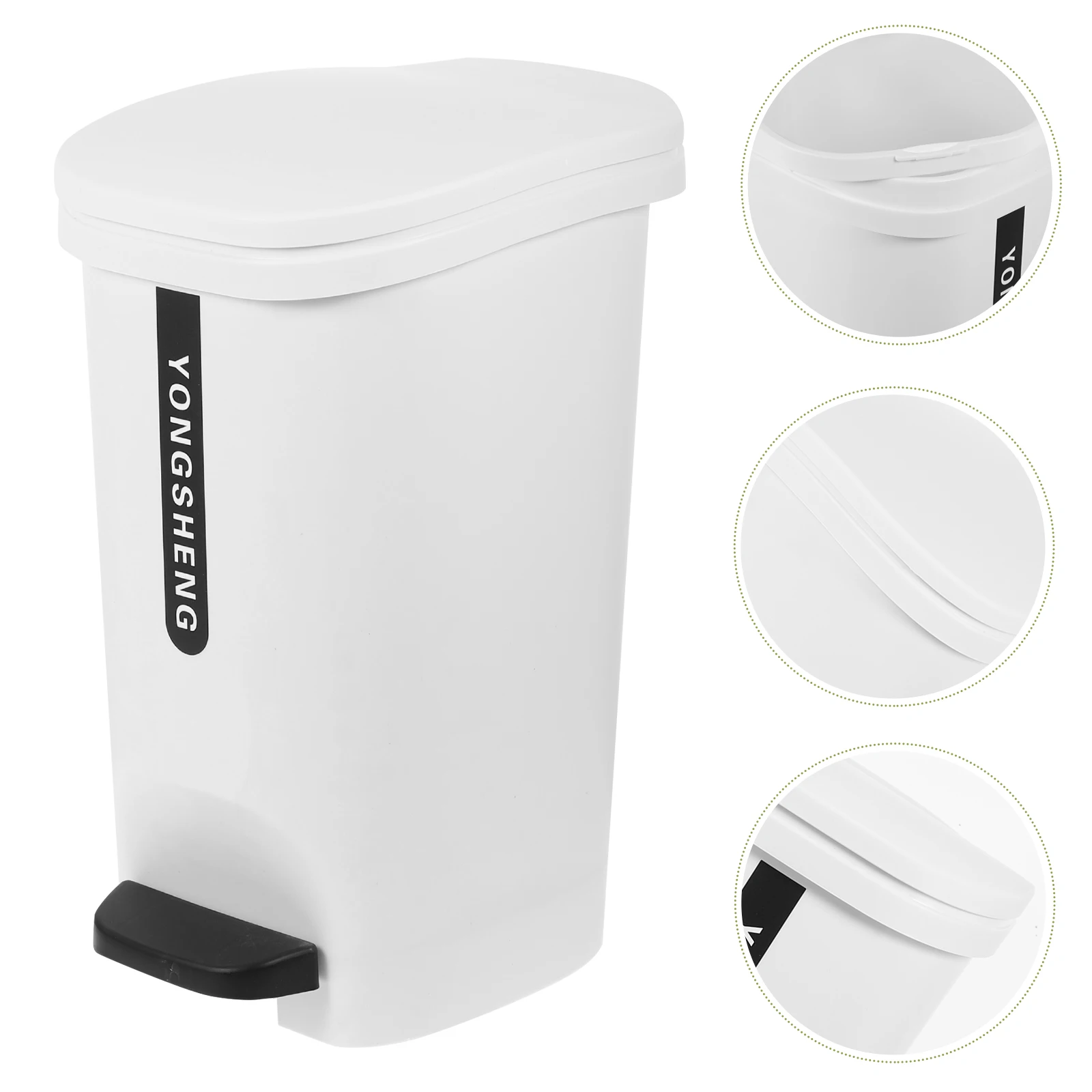 

10L Trash Can Can Kitchen Trash Can Can Kitchen Trash Can Kitchen Can Step-On Trash Can Basket Bathroom Container