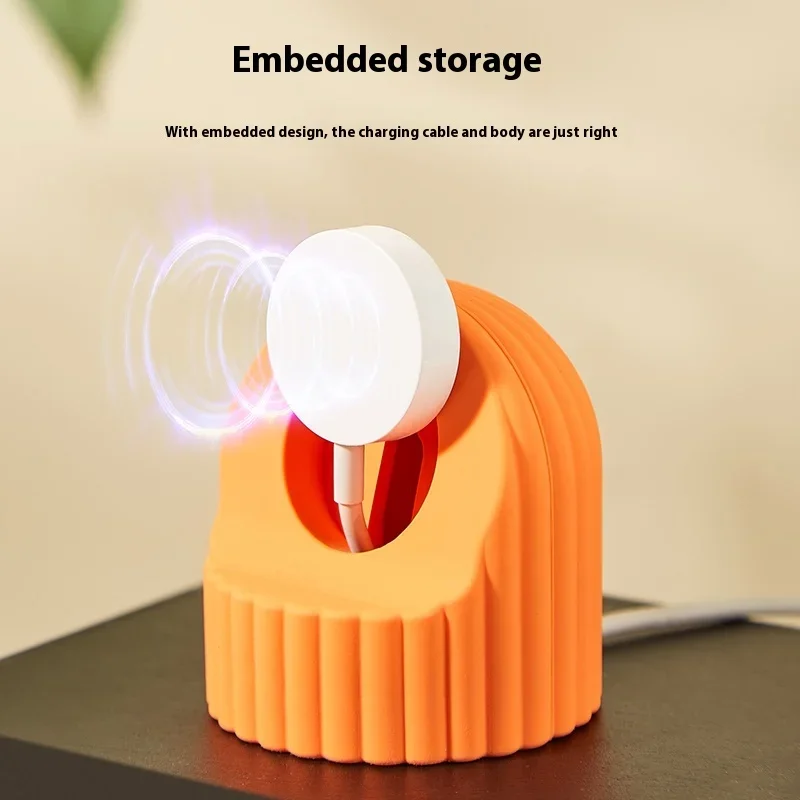 Silicone Watch Charger Stand For Apple Watch Series Ultra/8/7/6/SE/5/4/3/2 49 45 44 42mm 41 40 38mm Charging Station Dock Holder