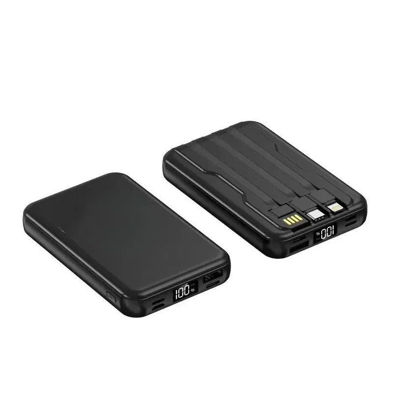 20000mAh 5V 무선 충전 마그네틱 흡착식 휴대용 고속 충전 보조배터리 (내장 케이블 포함)