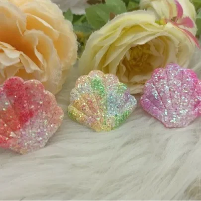 Colorful Sparkling Simulated Diamond Shell Phone Case Accessories Children's Headwear Jewelry Ocean Series DIY Mobile Phone Cove