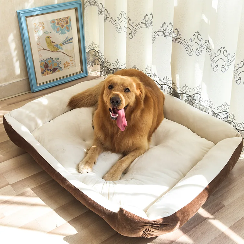

OUZEY-Comfortable Convertible Big Dog Sofa Bed, Soft Warm Pet Bed, Comfortable Pet Cushion Accessories, Cat and Dog
