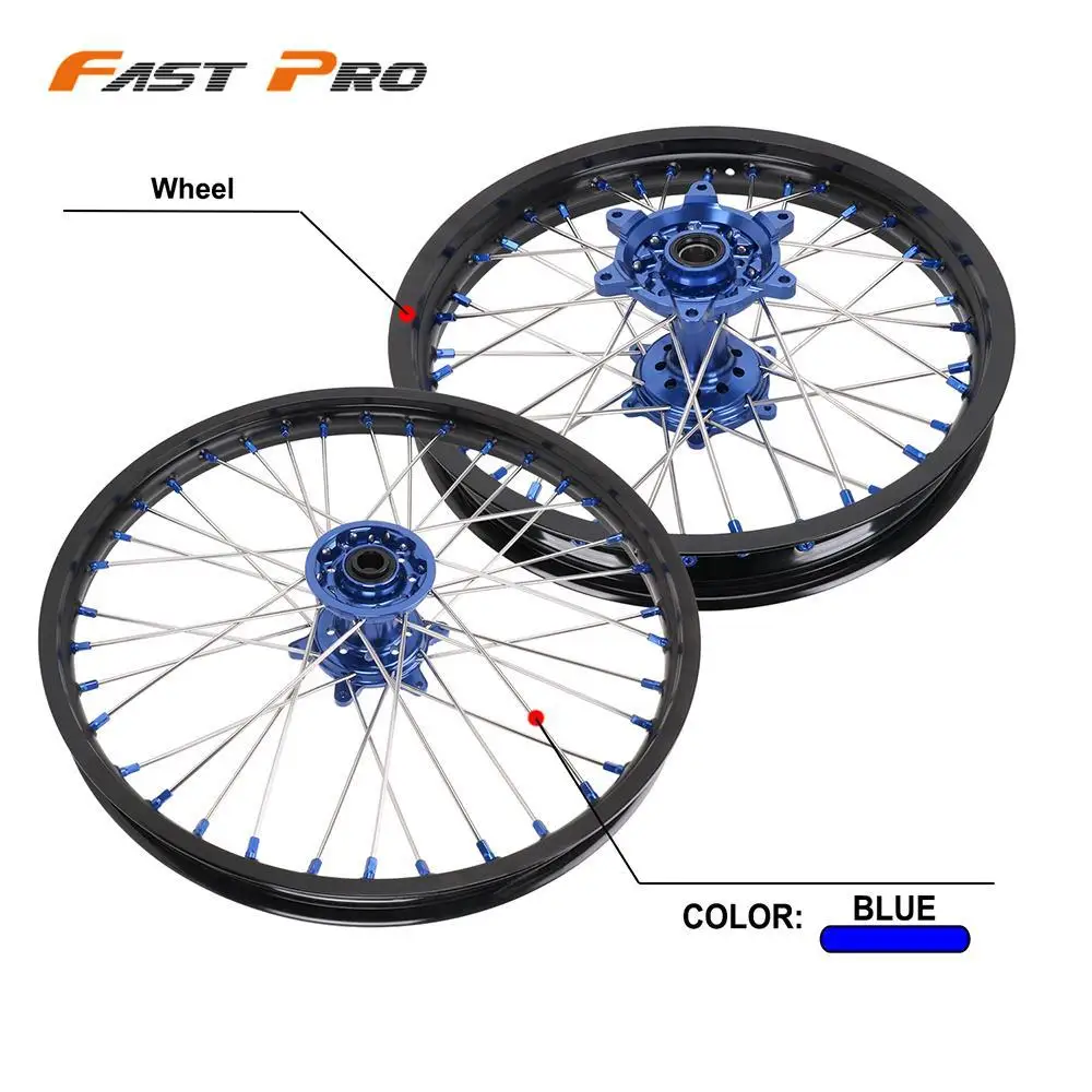 

Motorcycle 2.15 * 18" 19" 1.6 * 21" Front Rear Wheel Rim Hubs Set For Yamaha YZ250F YZ450F YZ 250 450 F 2014-2021 2022