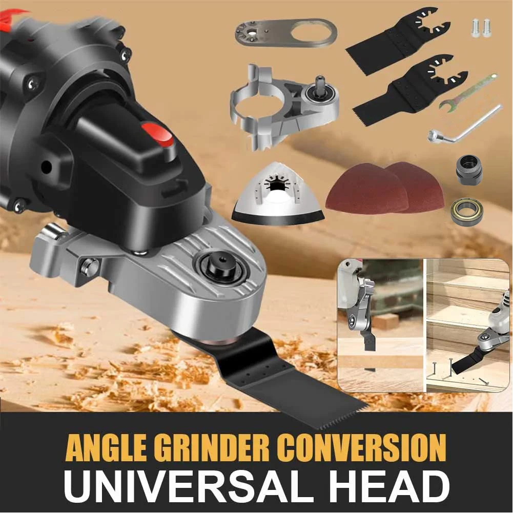 

M10/M14 Thread Angle Grinder Conversion Head Adapter with Power Oscillating Tool for Type 100 115 125 Angle Grinder Accessories