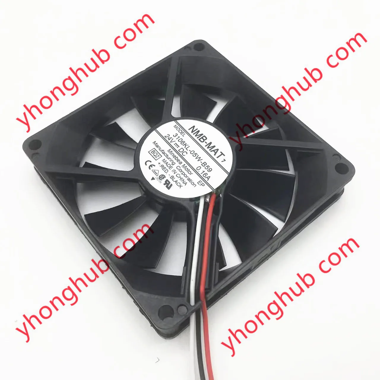 

NMB-MAT 3106KL-05W-B59 BQ2 DC 24V 0.16A 80x80x15mm Server Cooling Fan