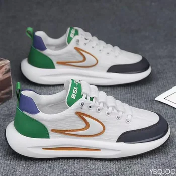 Men's Shoes Breathable Mesh Sports Shoes 2025 Men Women Comfortable Soft Sole Anti Slip Forrest Gump Fashion Small White Shoe