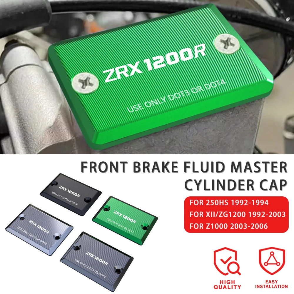 

For Kawasaki ZRX1200R ZZR1200 2001 2002 2003 2004 2005 Motorcycle Front Clutch Brake Fluid Master Cylinder Caps ZRX ZZR 1200 R