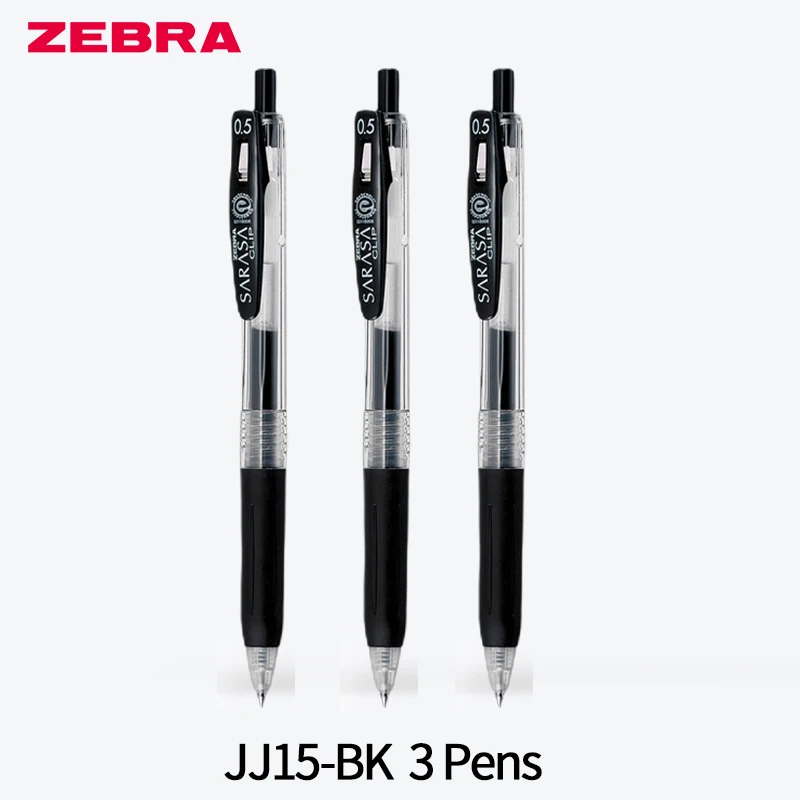 Zebra Sarasa Clip 0.5mm Black Retractable Gel Pens Ballpoint for Writing Refills Office Accessories School Supplies Stationery images - 6