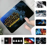 S-Star W-Wars Floor Mat Graphic Printed Flannel Doormats For Bathroom Kitchen Entrance Carpet Home Decor 1