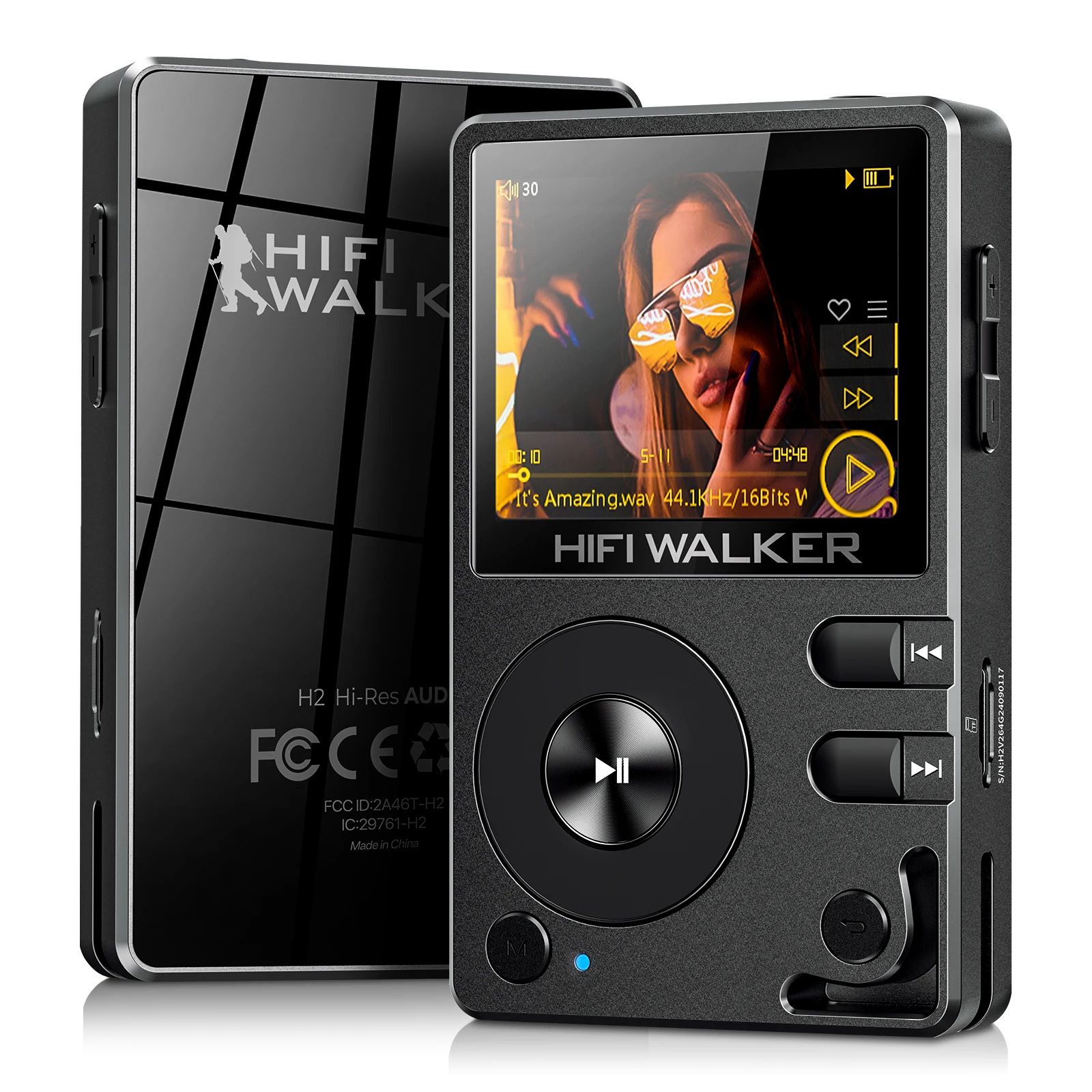 HIFI WALKER H2 Hi-Res MP3 Music Player Bluetooth Portable