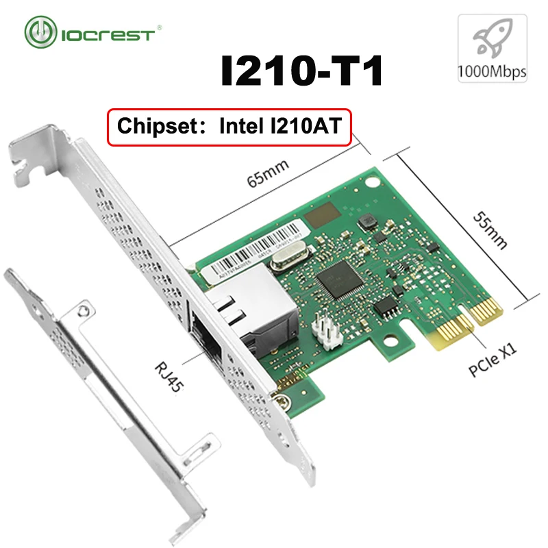 I210-T1 1G Gigabit Ethernet Server Adapter For Intel I210AT Chip