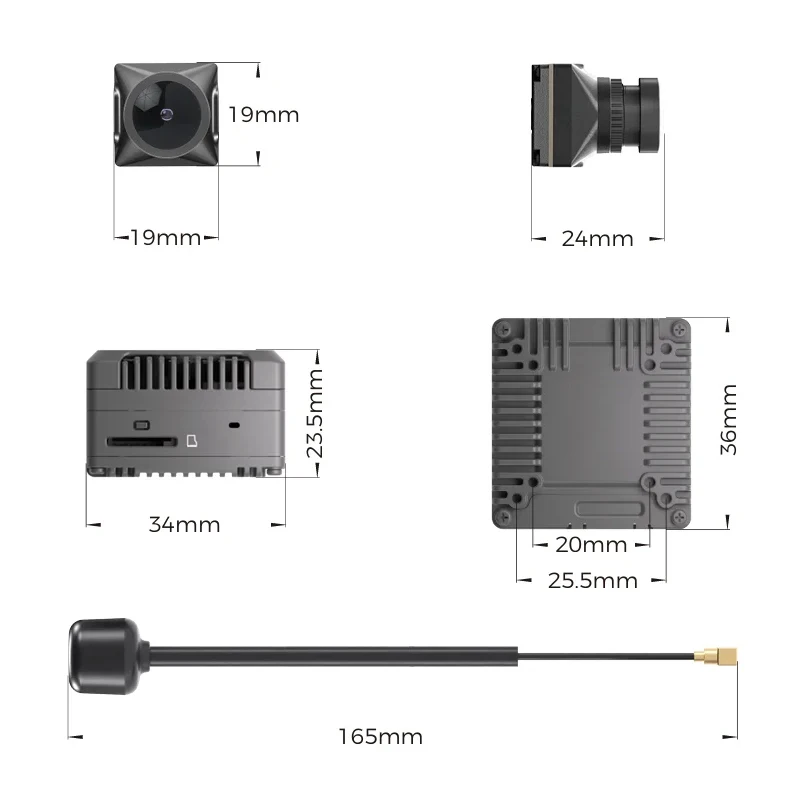 CADDX Walksnail Avatar GT2 Kit Max 2W Digital HD Transmission System Dual Antennas 20KM Long Range For RC CAR FPV Drone thumbnail 6