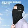 X-TIGER Cycling Cap Summer Breathable Ice Silk Sun Protection Cycling Mask With Glasses Hole TMB Bicycle Motorcycle Headwear 4