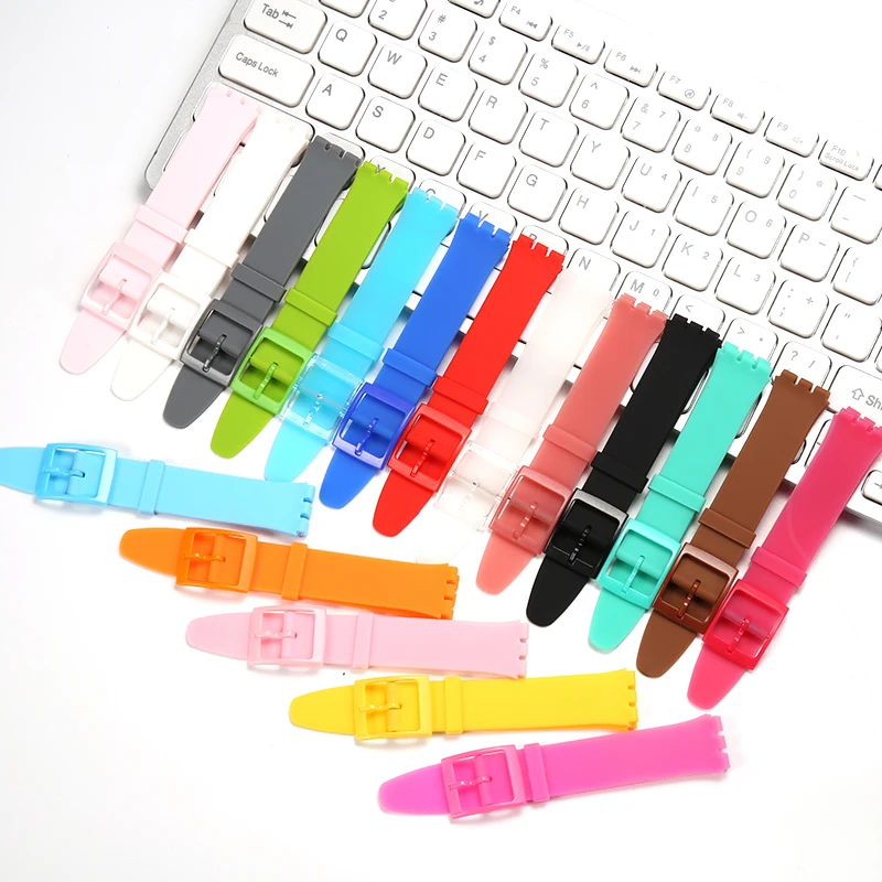 Cinturino In Silicone Colorato Per Cinturino Impermeabile Swatch 16Mm Accessori Per Orologi Da Polso Per Bambini Da Donna