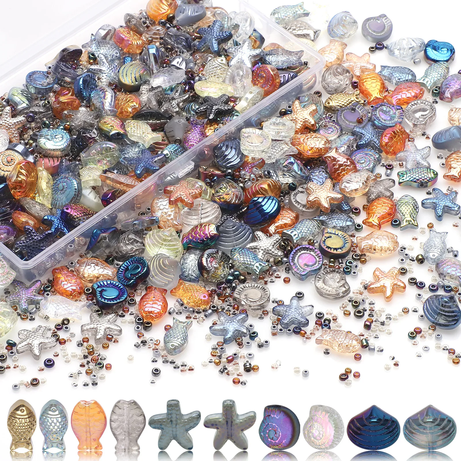 150Pcs Mixed Sea life Charms 1