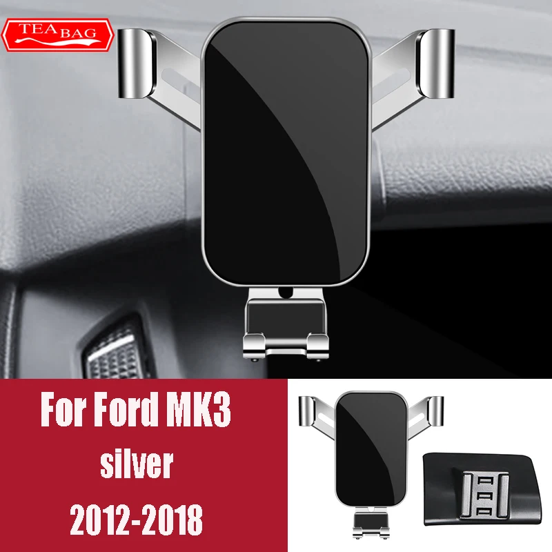 조정 포드 포커스 용 자동차 폰 홀더 MK2 MK3 MK4 2005-2020 중력 스탠드 자동 에어 벤트 마운트 브래킷 스냅 타입 액세서리