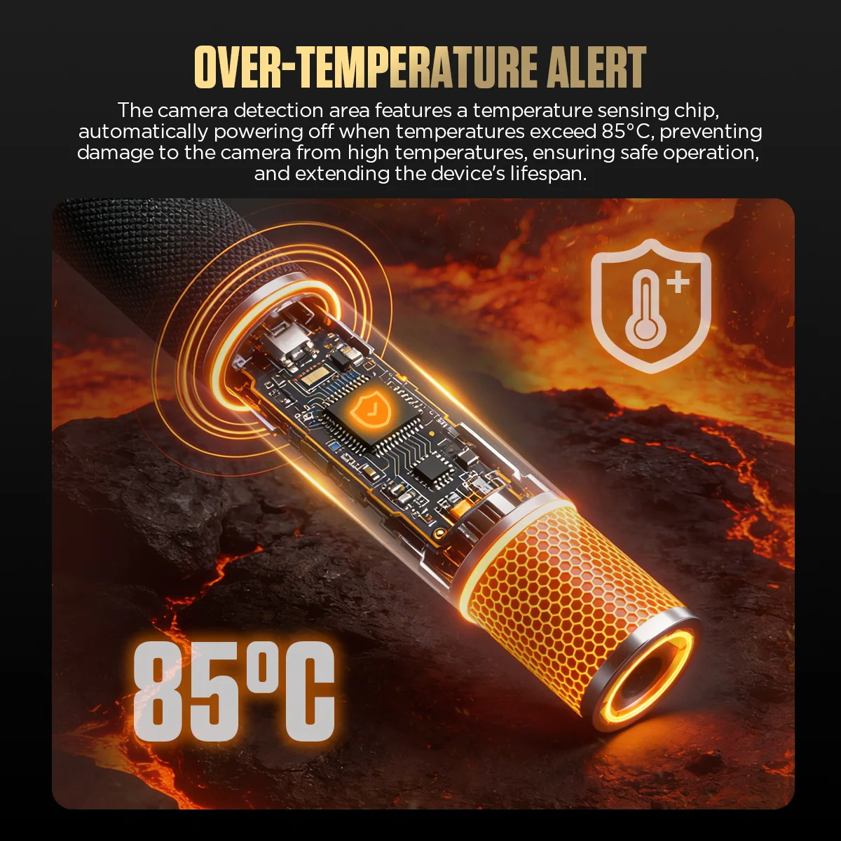 AUTOOL SVB208 4.3인치 화면 관절형 내시경 1080P 6.25mm IPS 양방향 270도 ° 32GB TF 카드가 포함된 스티어링 내시경 카메라 *