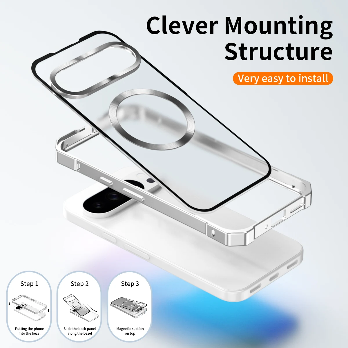 Premium Metal Aluminum Magnetic Frame Phone Case with Lens Protection and Shockproof Shell Cover – Magsafe Compatible