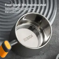 304 Stainless Steel Mug With Tea Leak Tea Cup Double Layer Coffee Cup Japanese Tea Cup Milk Cup 3