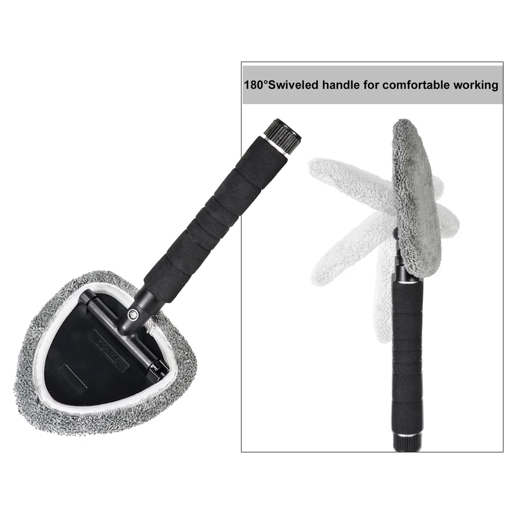 Microfiber Windshield Clean Car Auto Wiper Cleaner Glass Window Tool Brush Kits