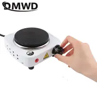 DMWD 110V Electric Hot Plate Mini stove Coffee Heater Milk Tea Mocha Heating Stove Cooking Pot Oven Small Furnace Cook US plug 2