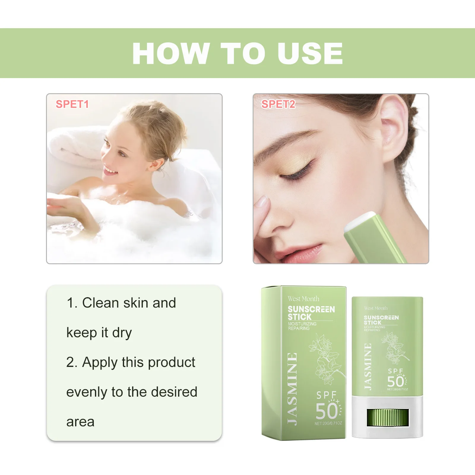 Sunscreen Cream Factor SPF50 Light Weight Oil Control Long Lasting Moisturizer No Shone Sun UV Protection Face Sunscreen Lotion